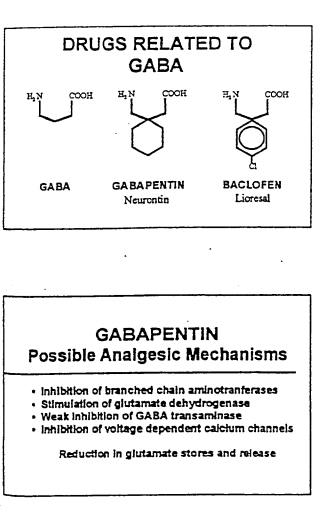 gabapentinanalgesicmechanism